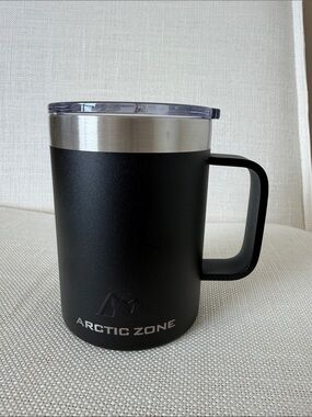 Arctic Zone Black Stainless Travel Mug with Lid